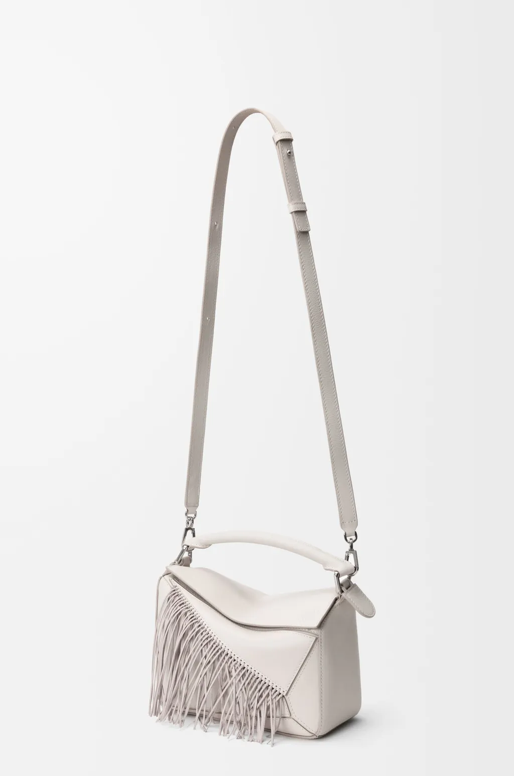 Fringe Small Puzzle Bag In Classic Calfskin