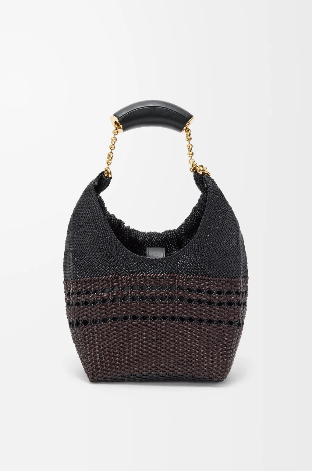 Small Squeeze Bag In Woven Nappa Calfskin