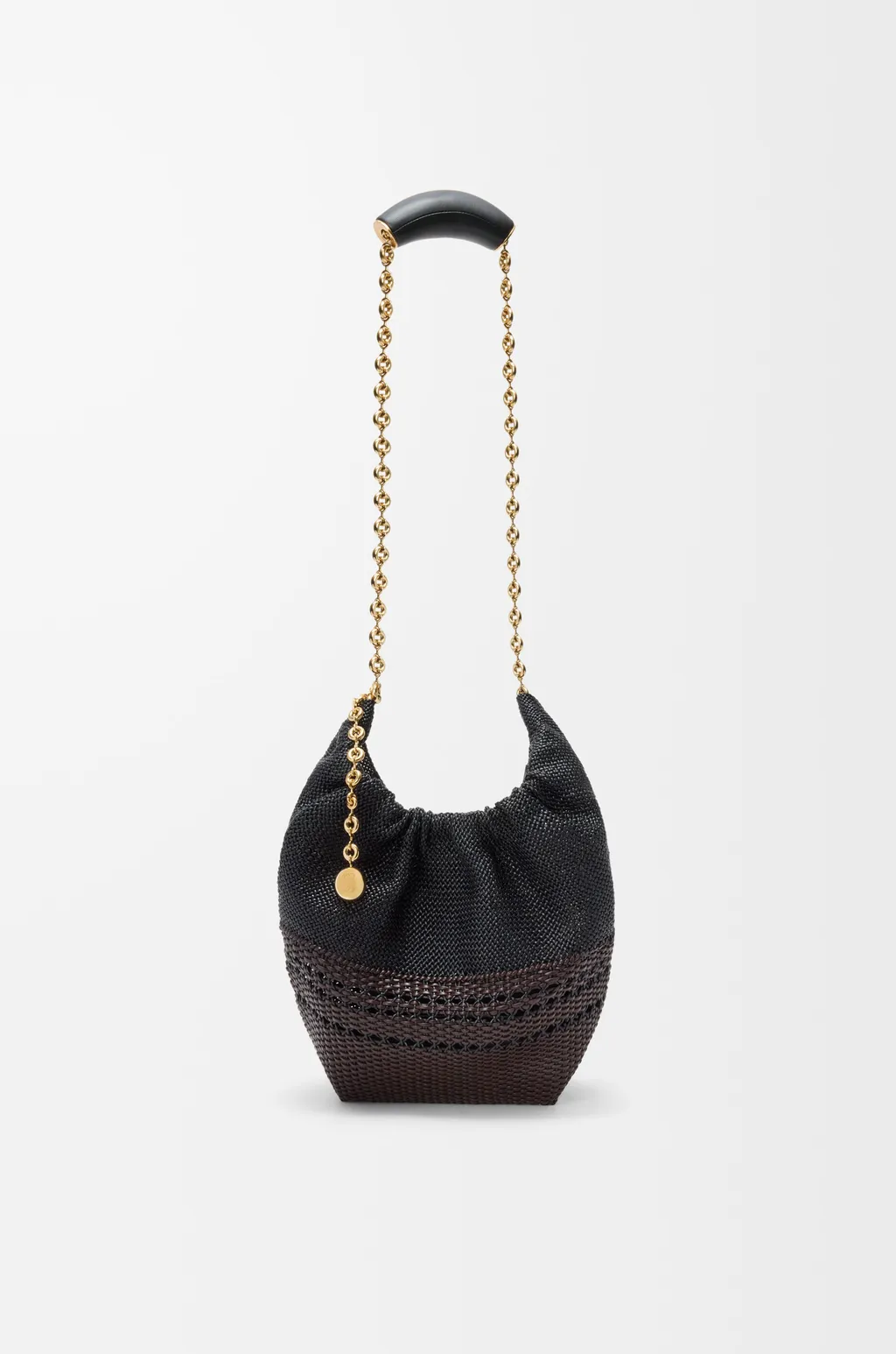 Small Squeeze Bag In Woven Nappa Calfskin