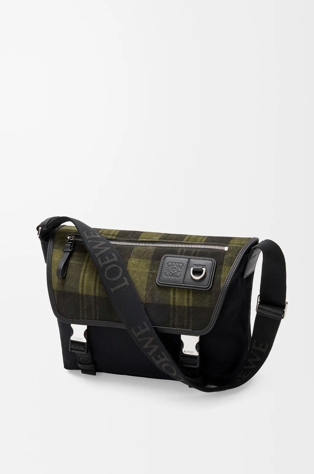 Medium Flex Messenger In Canvas And Brushed Suede
