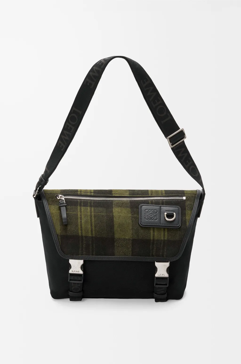 Medium Flex Messenger In Canvas And Brushed Suede