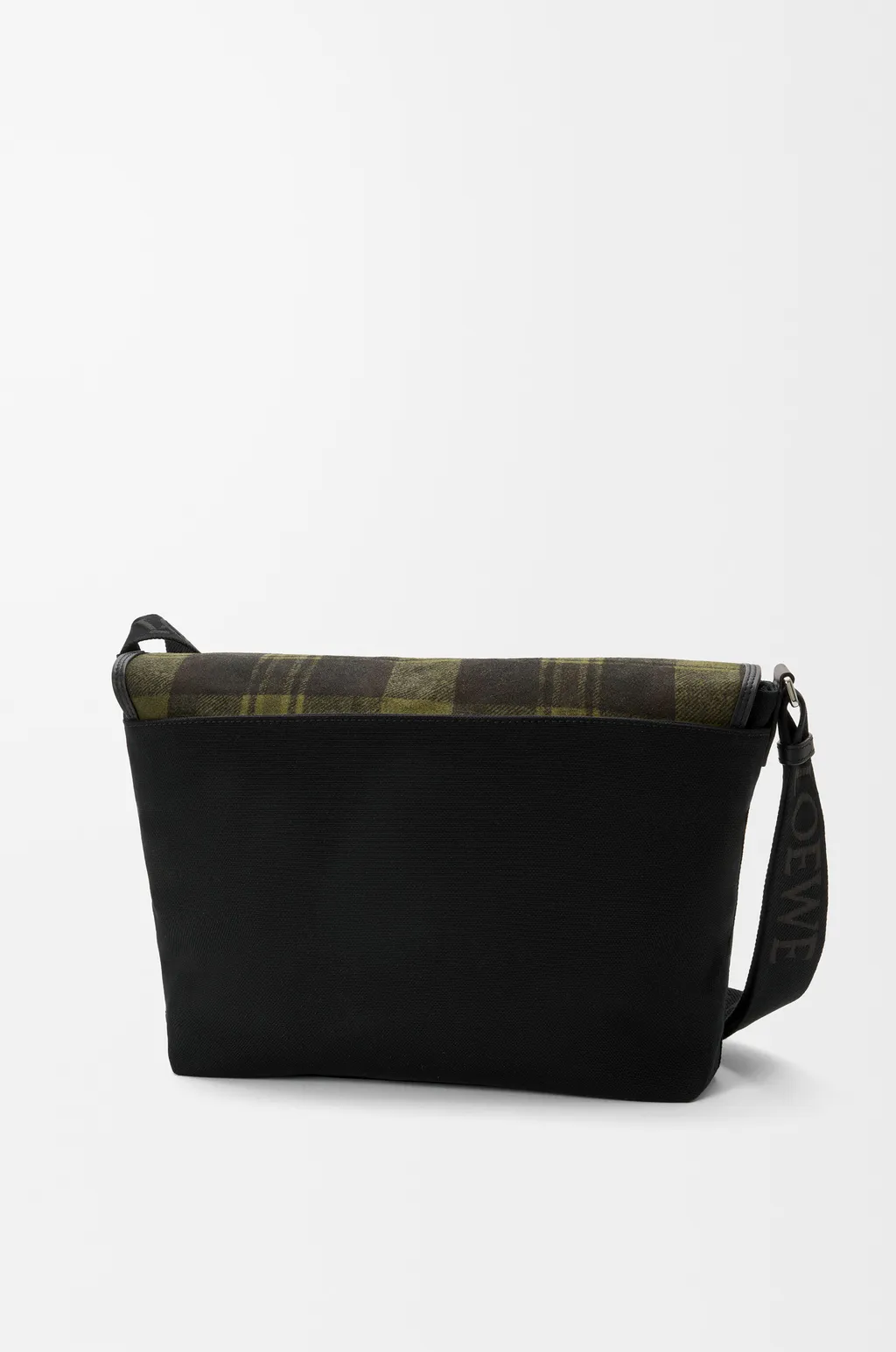 Medium Flex Messenger In Canvas And Brushed Suede