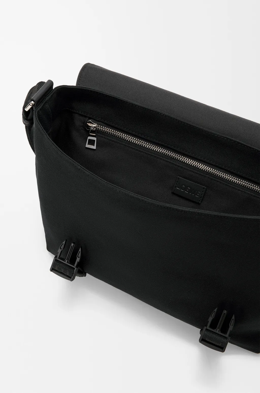 Medium Flex Messenger In Canvas And Brushed Suede