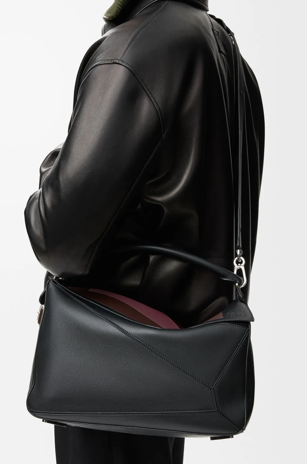 Large Puzzle Bag In Nappa Calfskin
