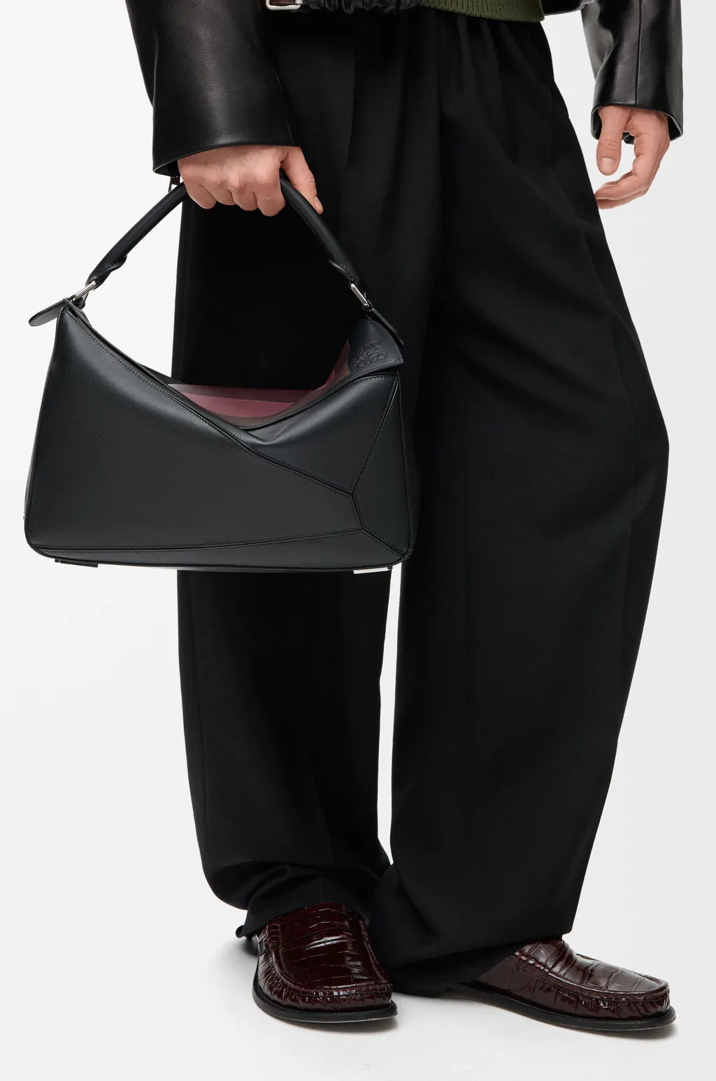 Large Puzzle Bag In Nappa Calfskin