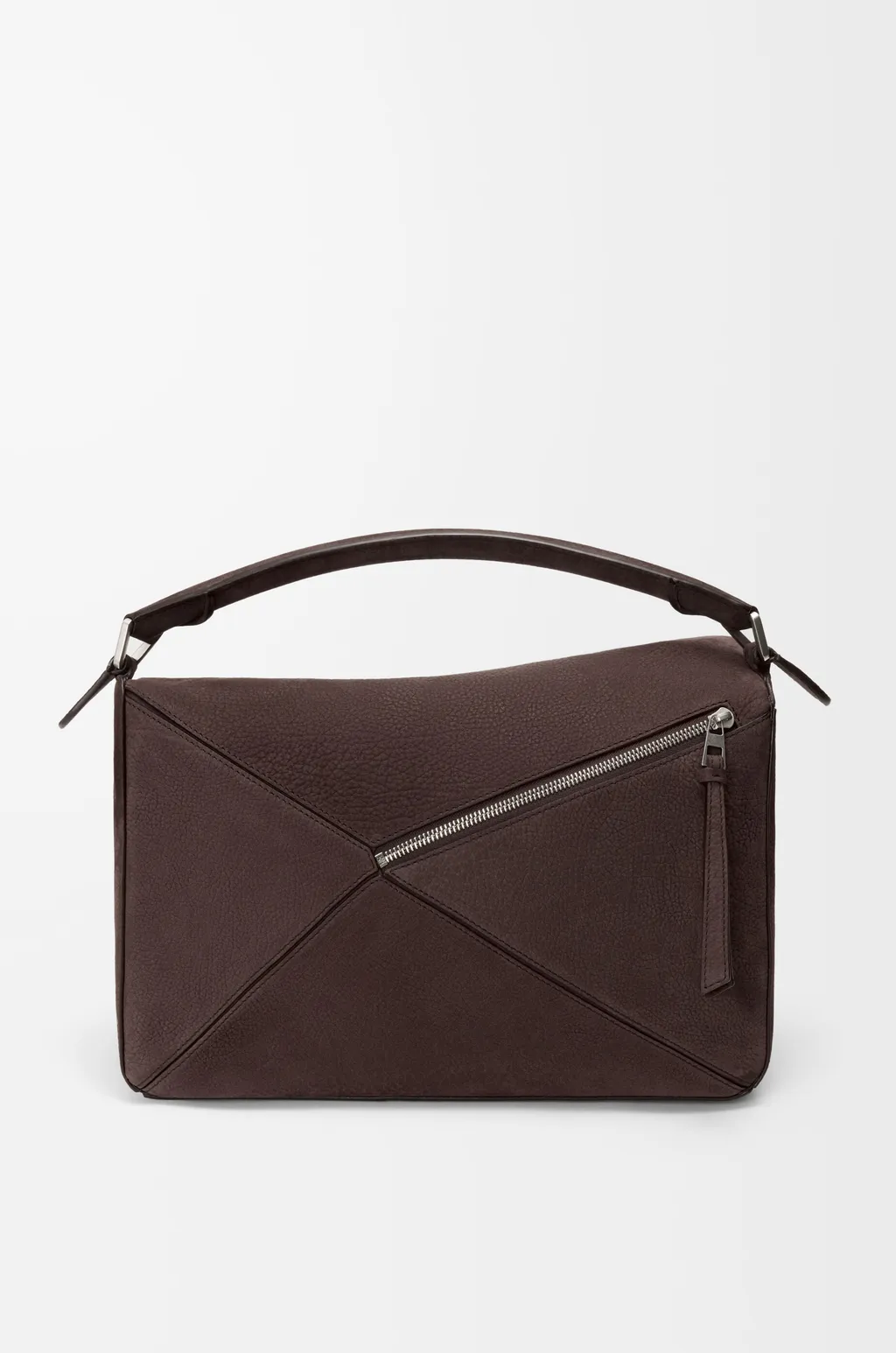 Large Puzzle Bag In Grained Nubuck