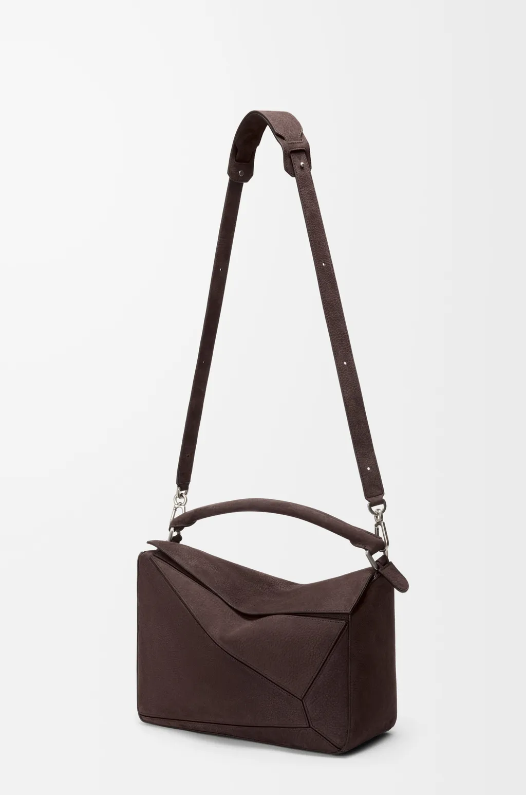 Large Puzzle Bag In Grained Nubuck