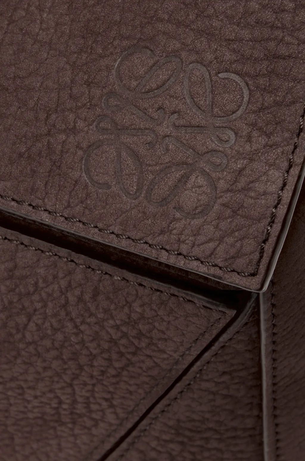 Large Puzzle Bag In Grained Nubuck
