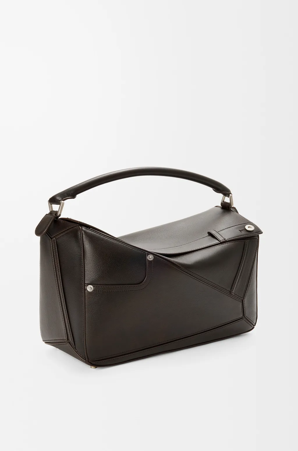 Panta Large Puzzle Bag In Shiny Calfskin