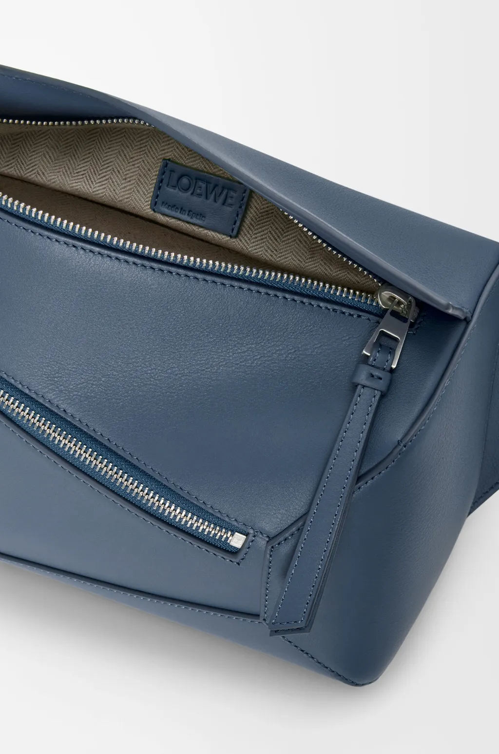 Small Puzzle Edge Bumbag In Classic Calfskin
