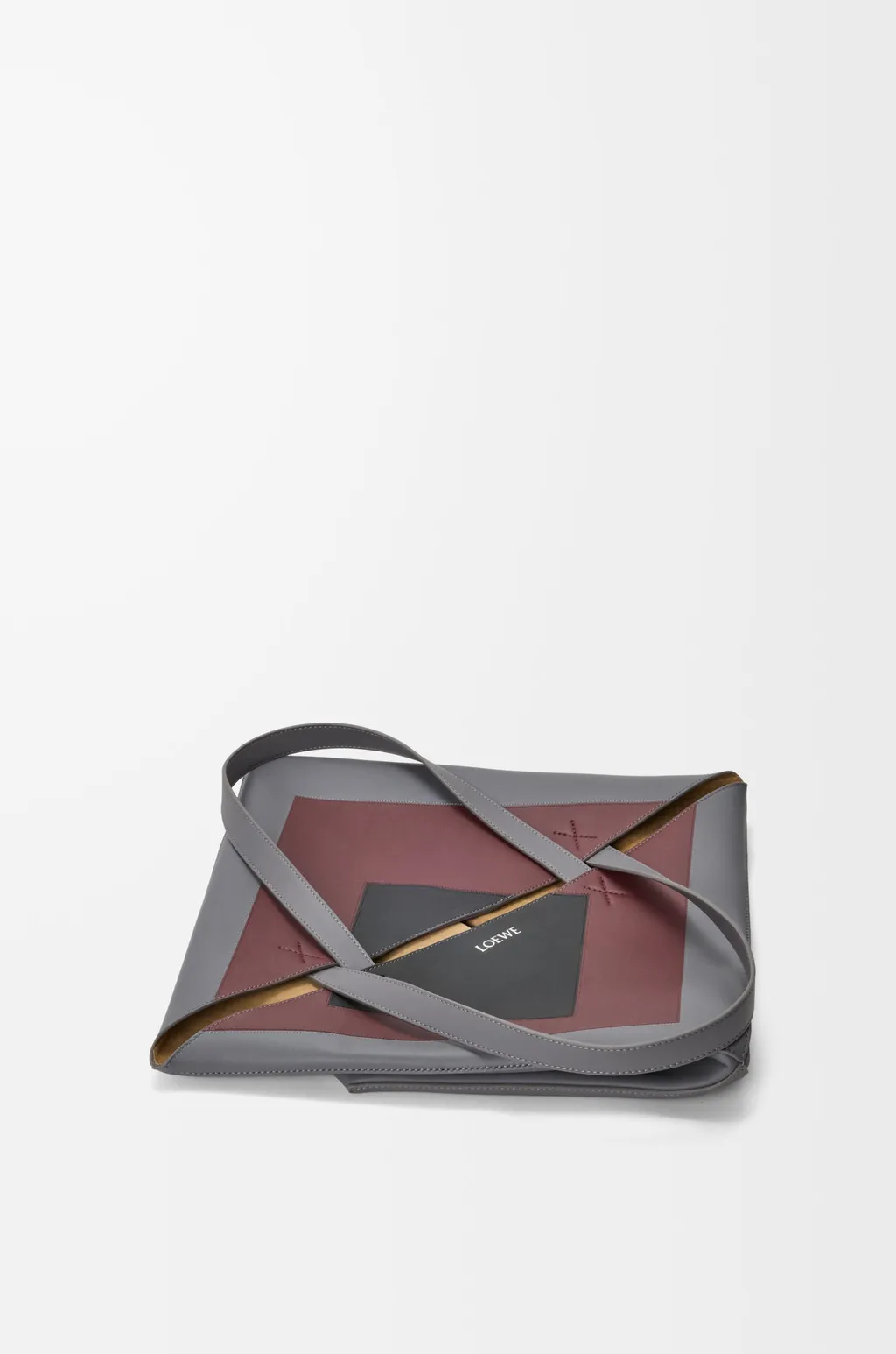 Xl Puzzle Fold Tote In Nappa Calfskin