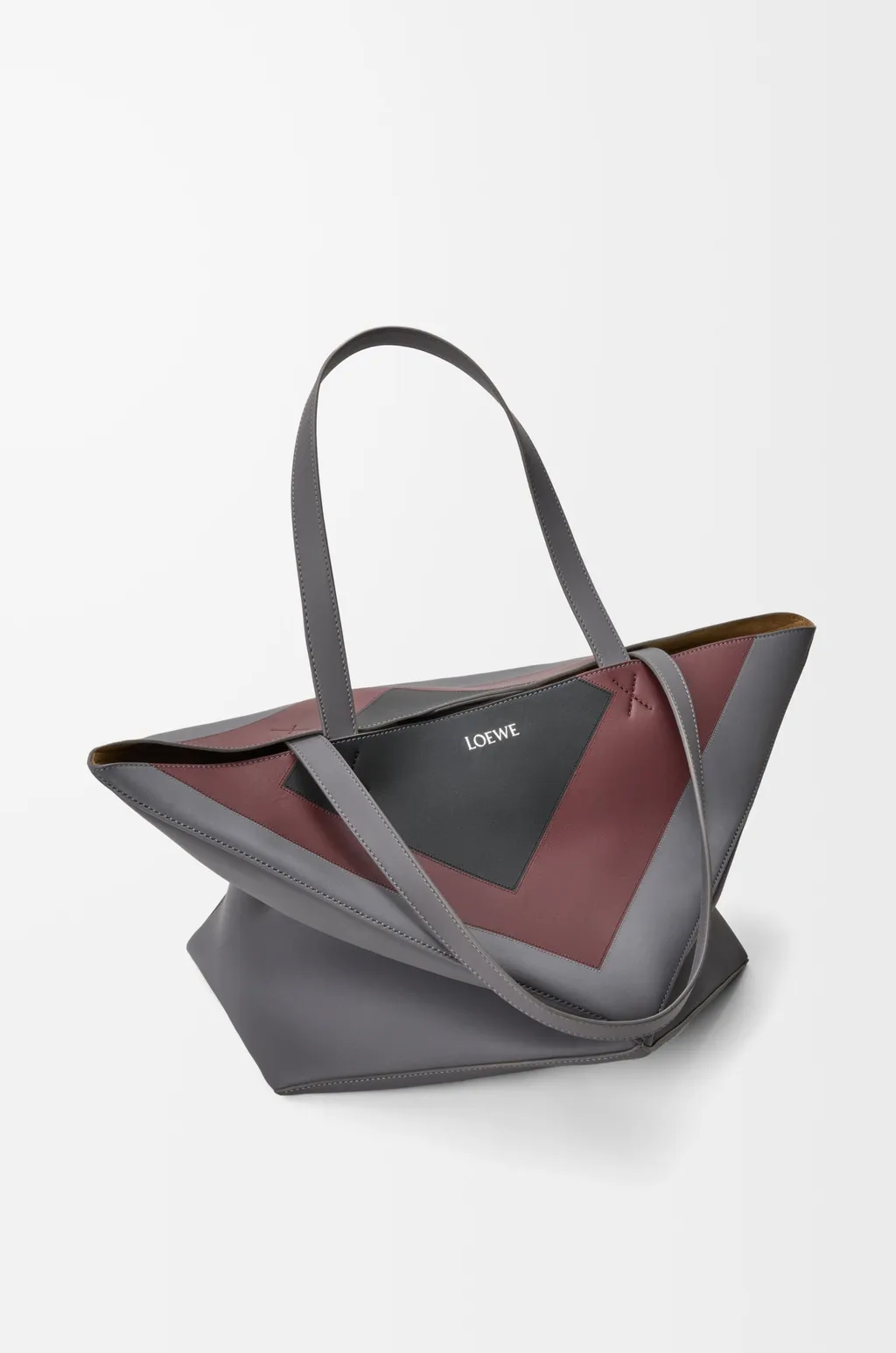 Xl Puzzle Fold Tote In Nappa Calfskin