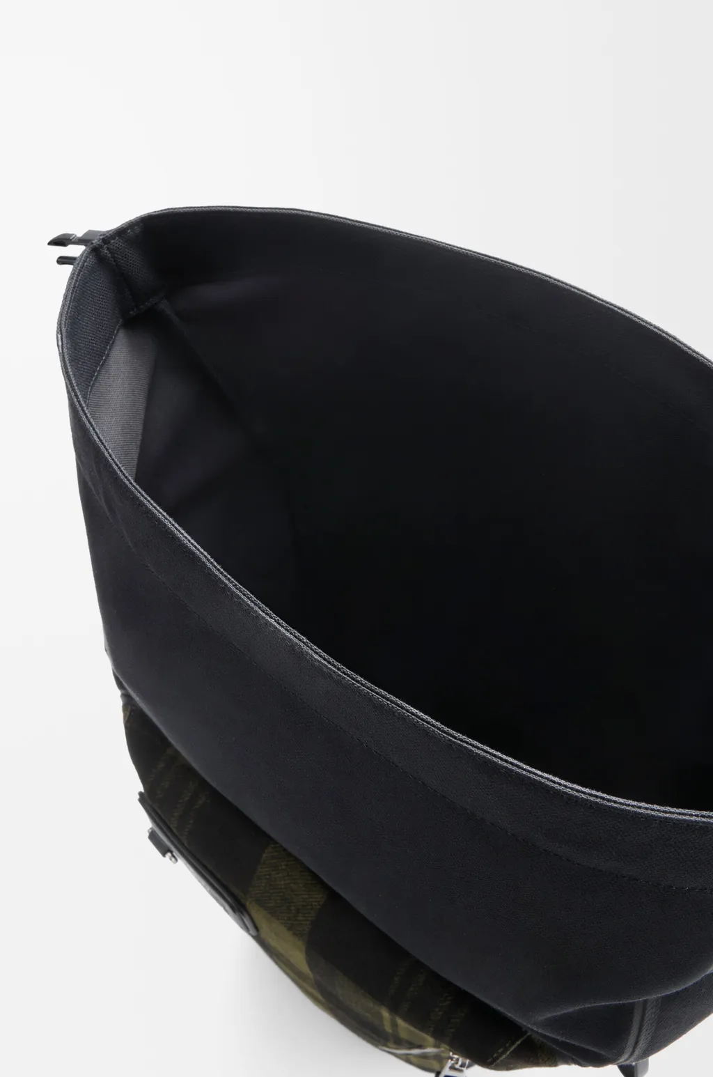 Flex Roll-Top Backpack In Canvas And Brushed Suede