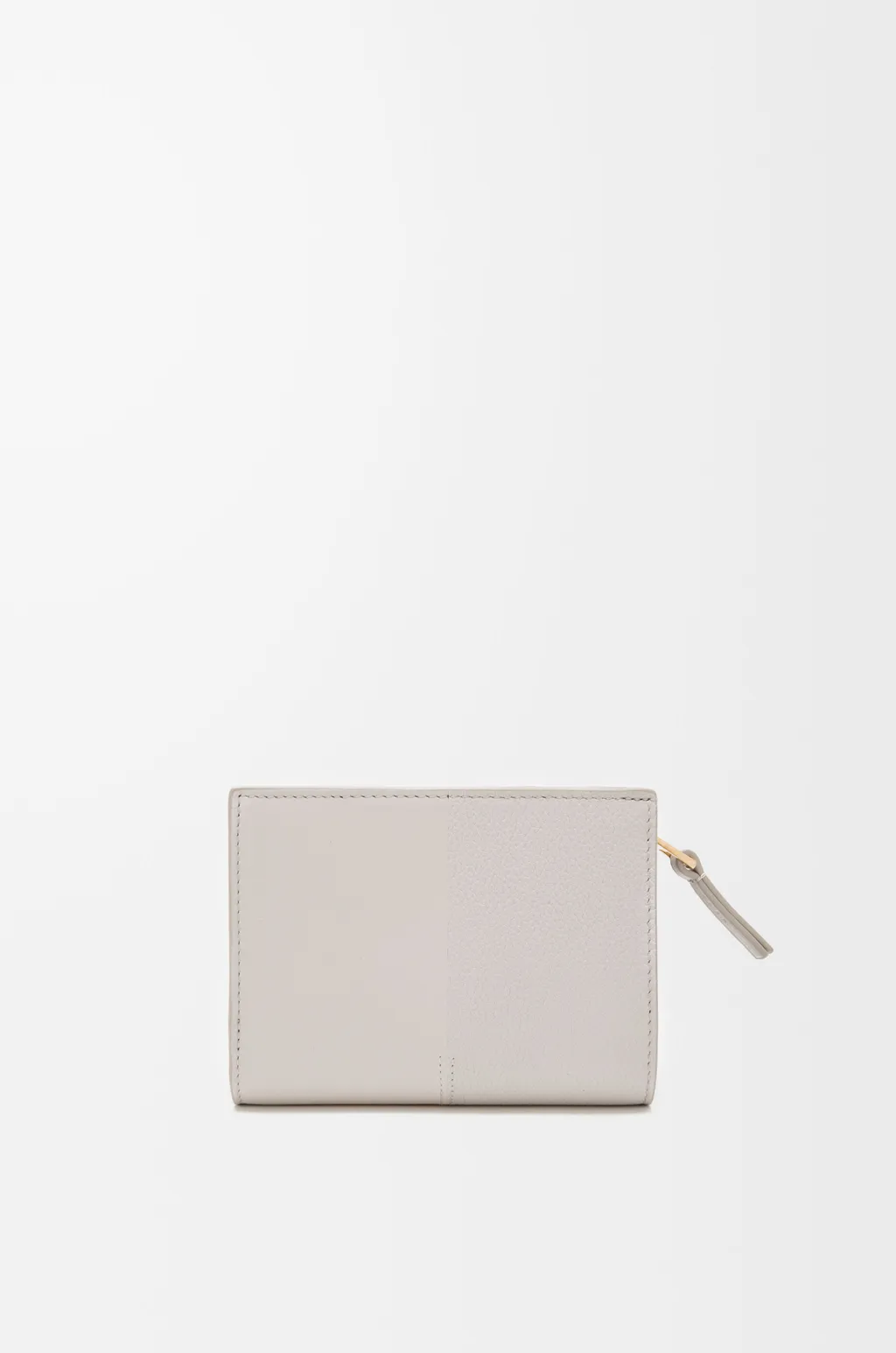 Duet Compact Wallet In Smooth And Grained Calfskin
