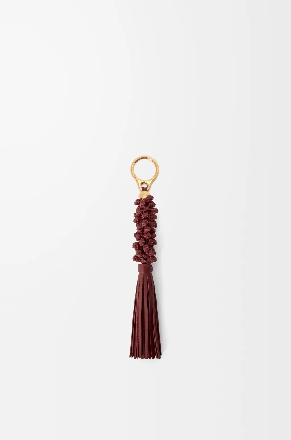 Braided Knot Charm In Calfskin