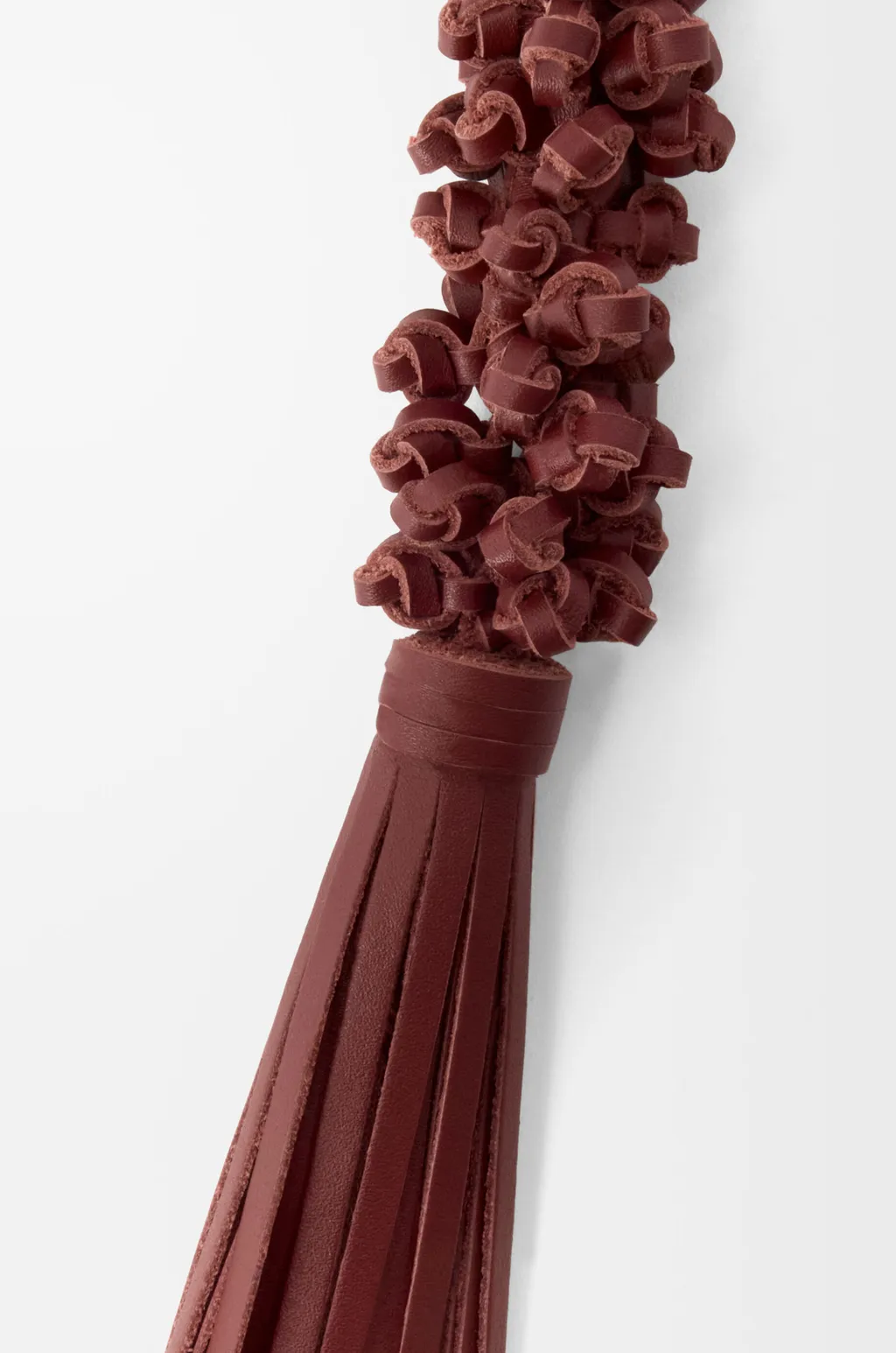 Braided Knot Charm In Calfskin