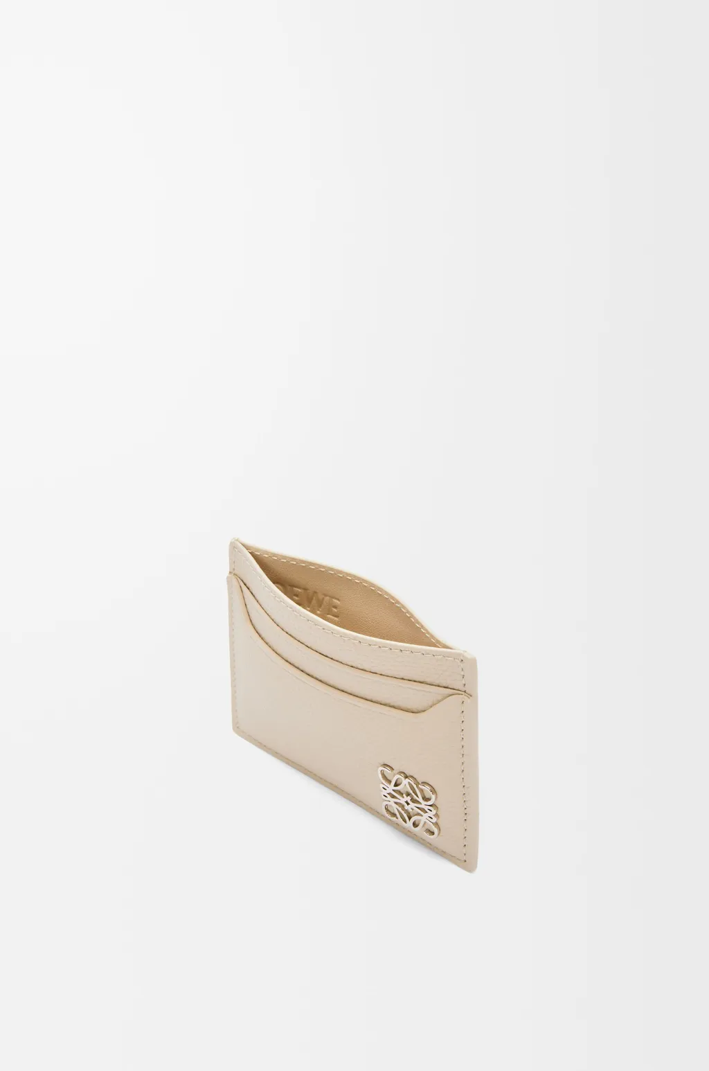 Anagram Plain Cardholder In Pebble Grained Calfskin