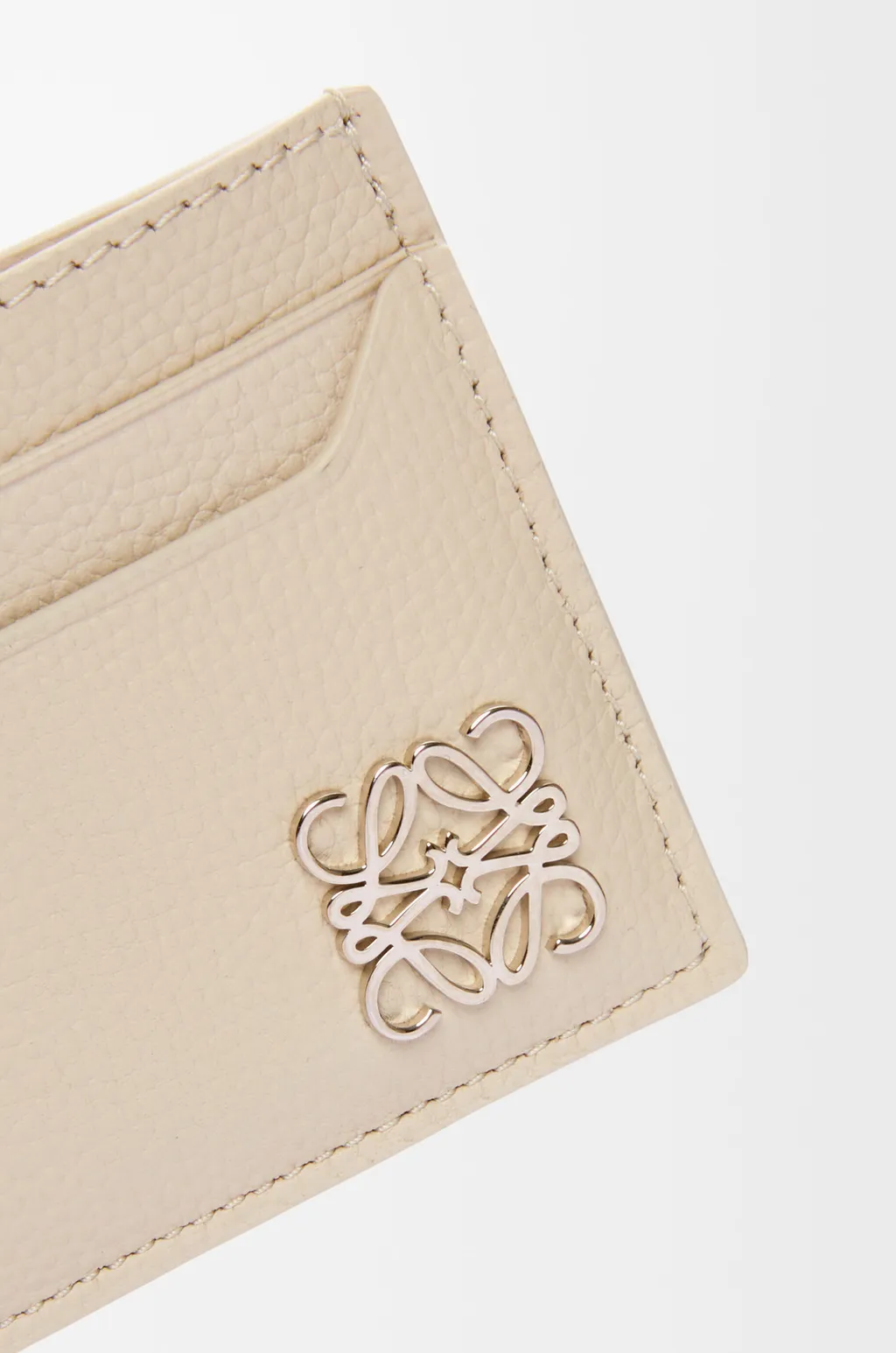 Anagram Plain Cardholder In Pebble Grained Calfskin