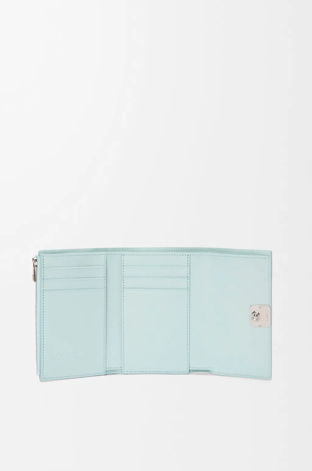Anagram Small Vertical Wallet In Pebble Grained Calfskin
