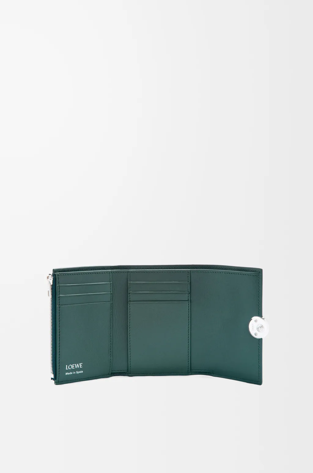 Pebble Small Vertical Wallet In Shiny Nappa Calfskin