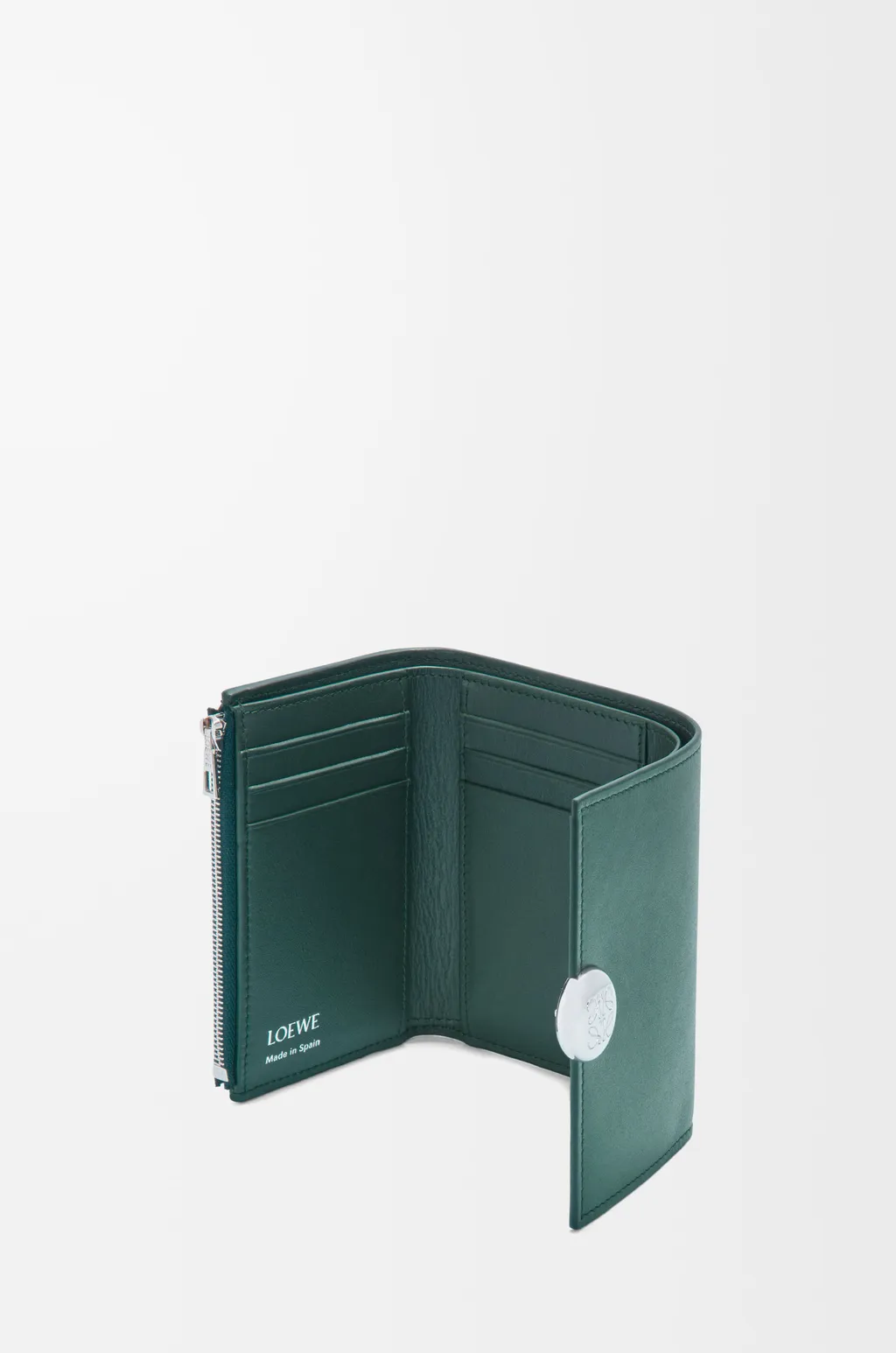 Pebble Small Vertical Wallet In Shiny Nappa Calfskin