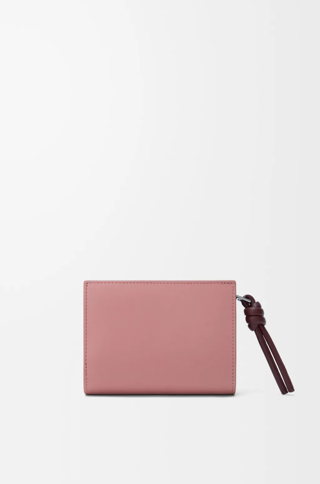 Knot Compact Wallet In Shiny Nappa Calfskin