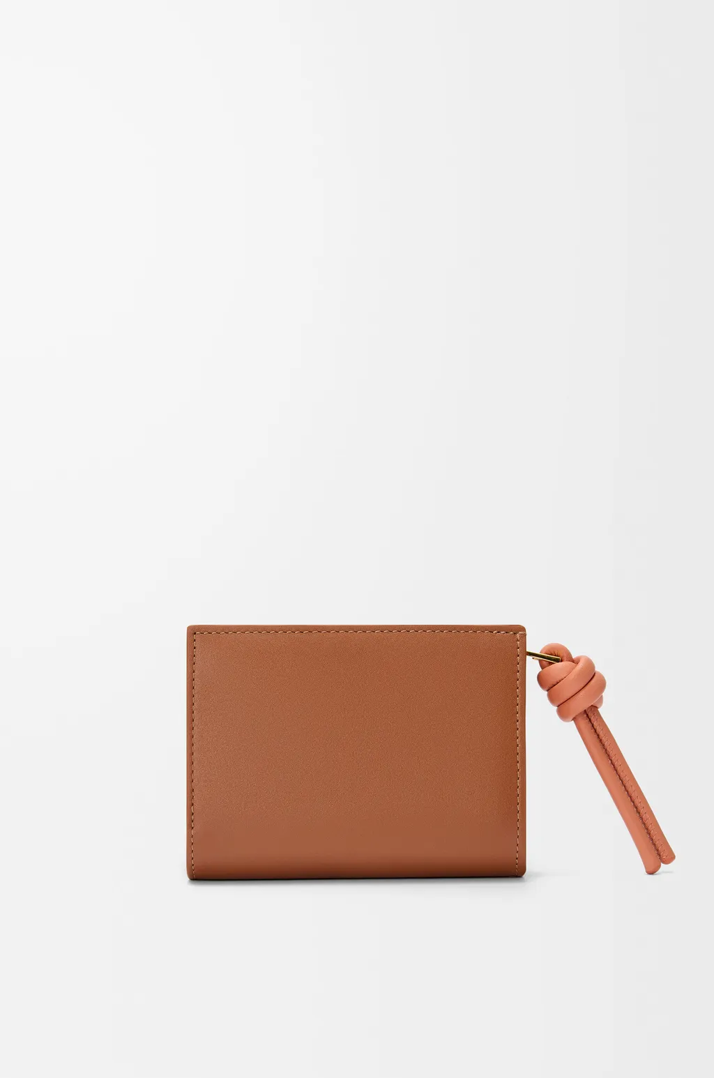 Knot Compact Wallet In Shiny Nappa Calfskin