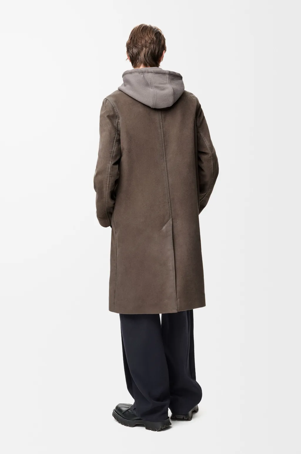 Coat In Cotton Blend