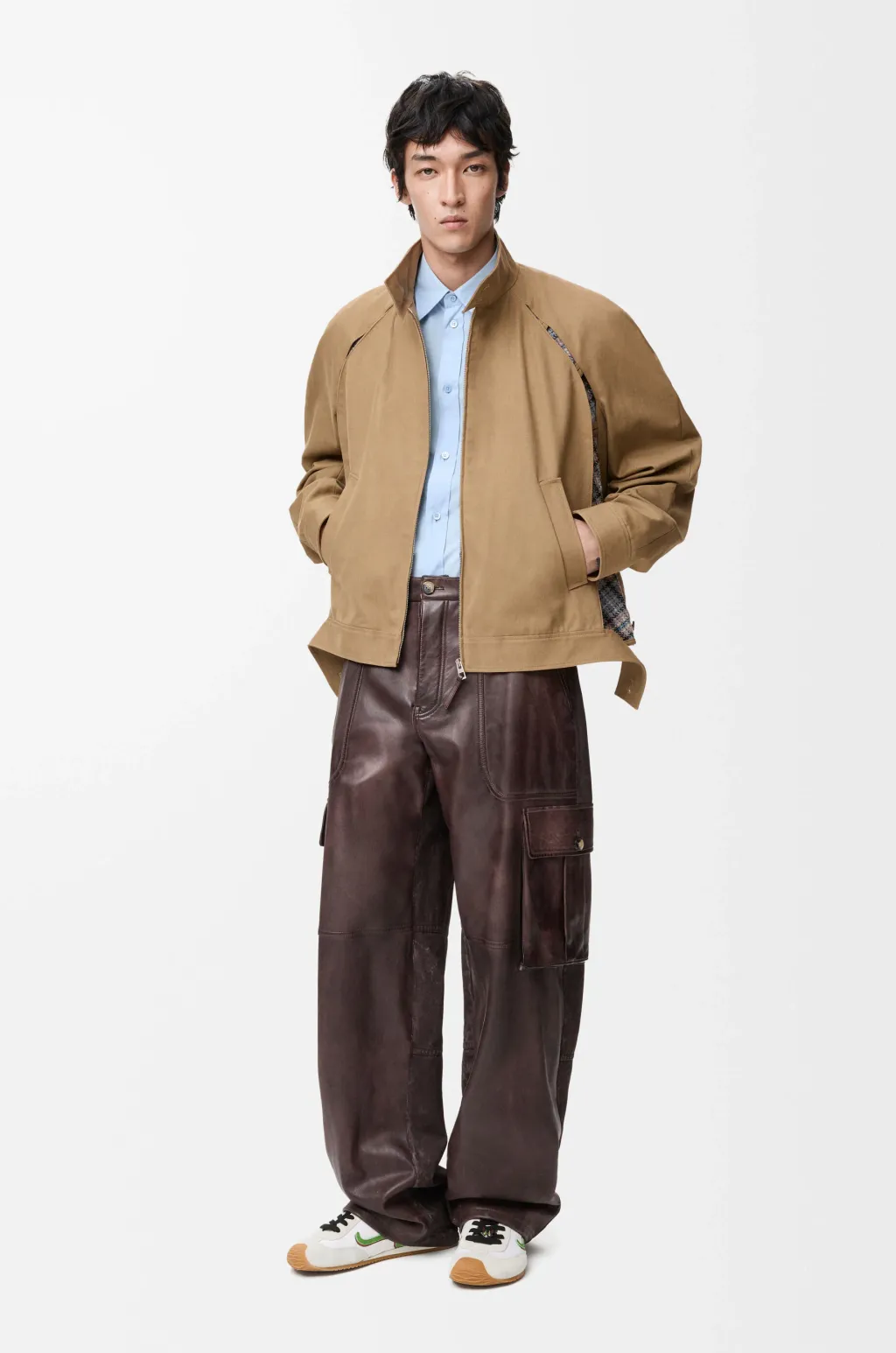 Zip-Up Jacket In Cotton
