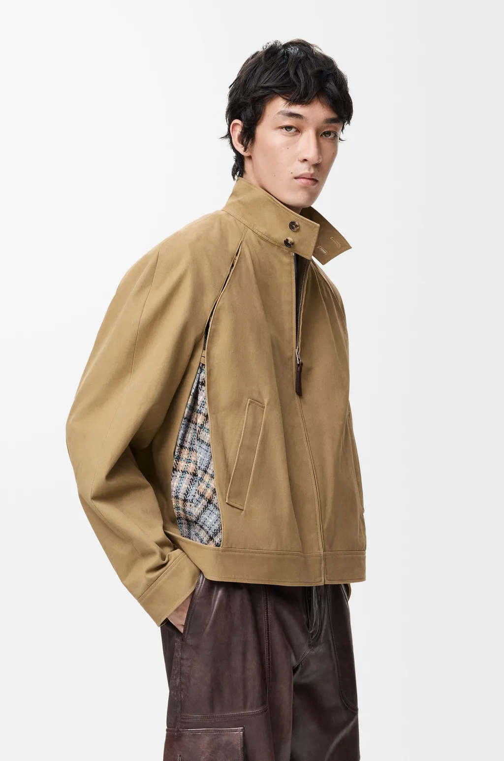 Zip-Up Jacket In Cotton