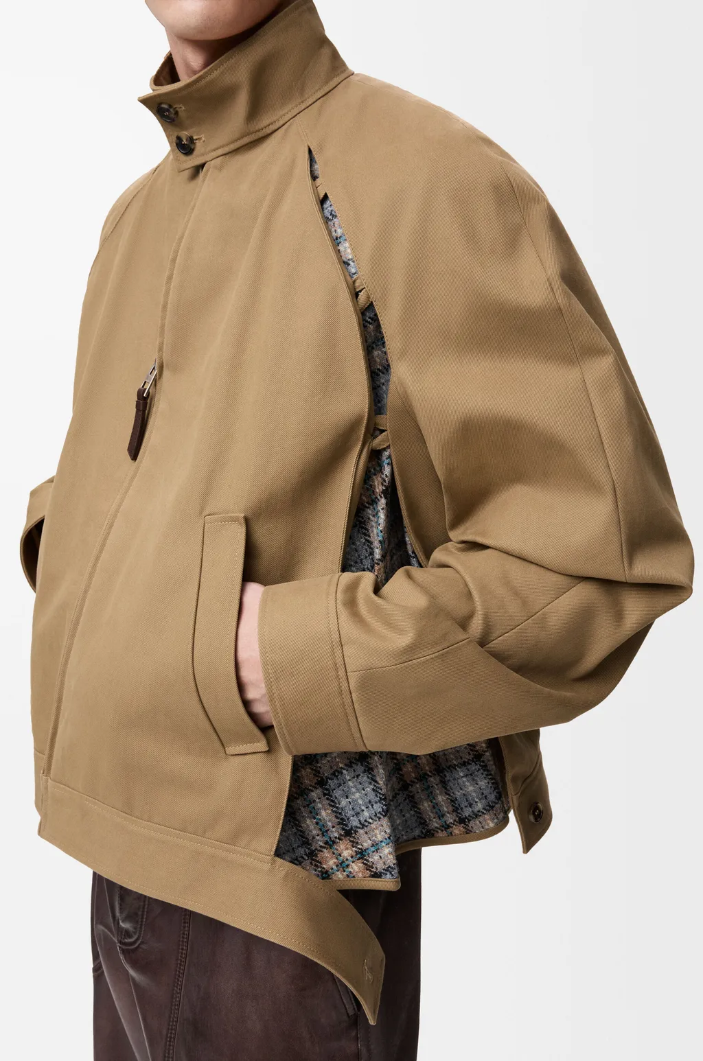 Zip-Up Jacket In Cotton