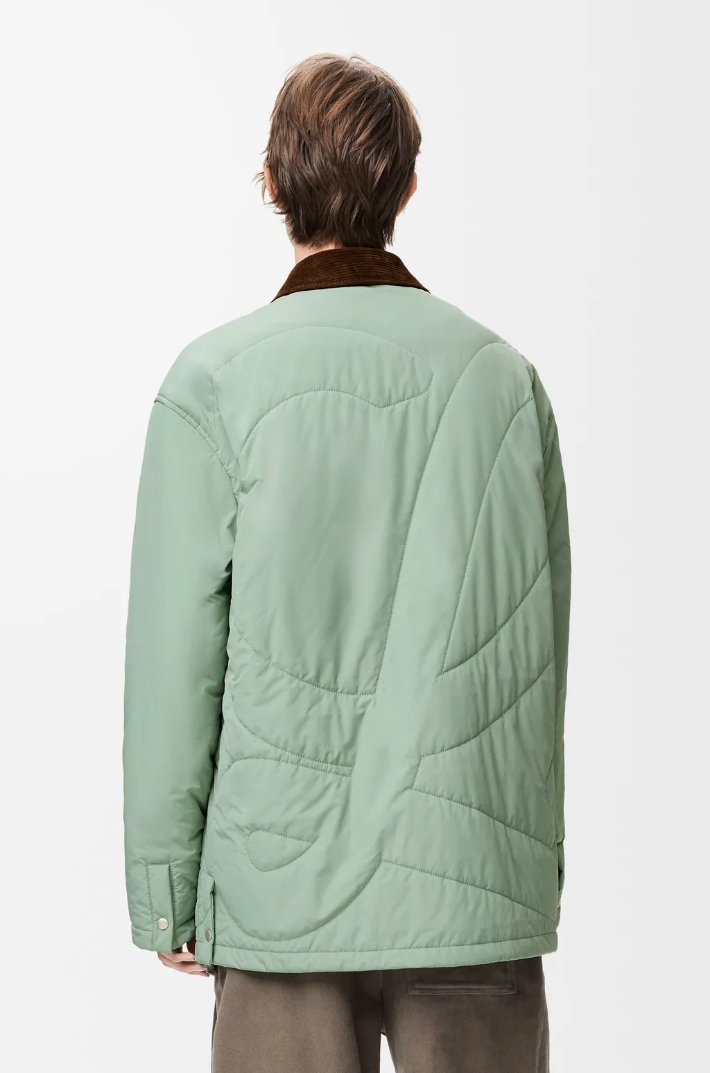 Padded Overshirt In Technical Shell