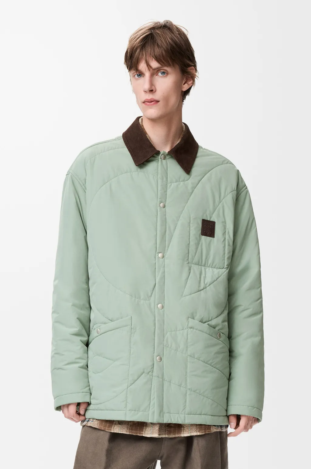 Padded Overshirt In Technical Shell