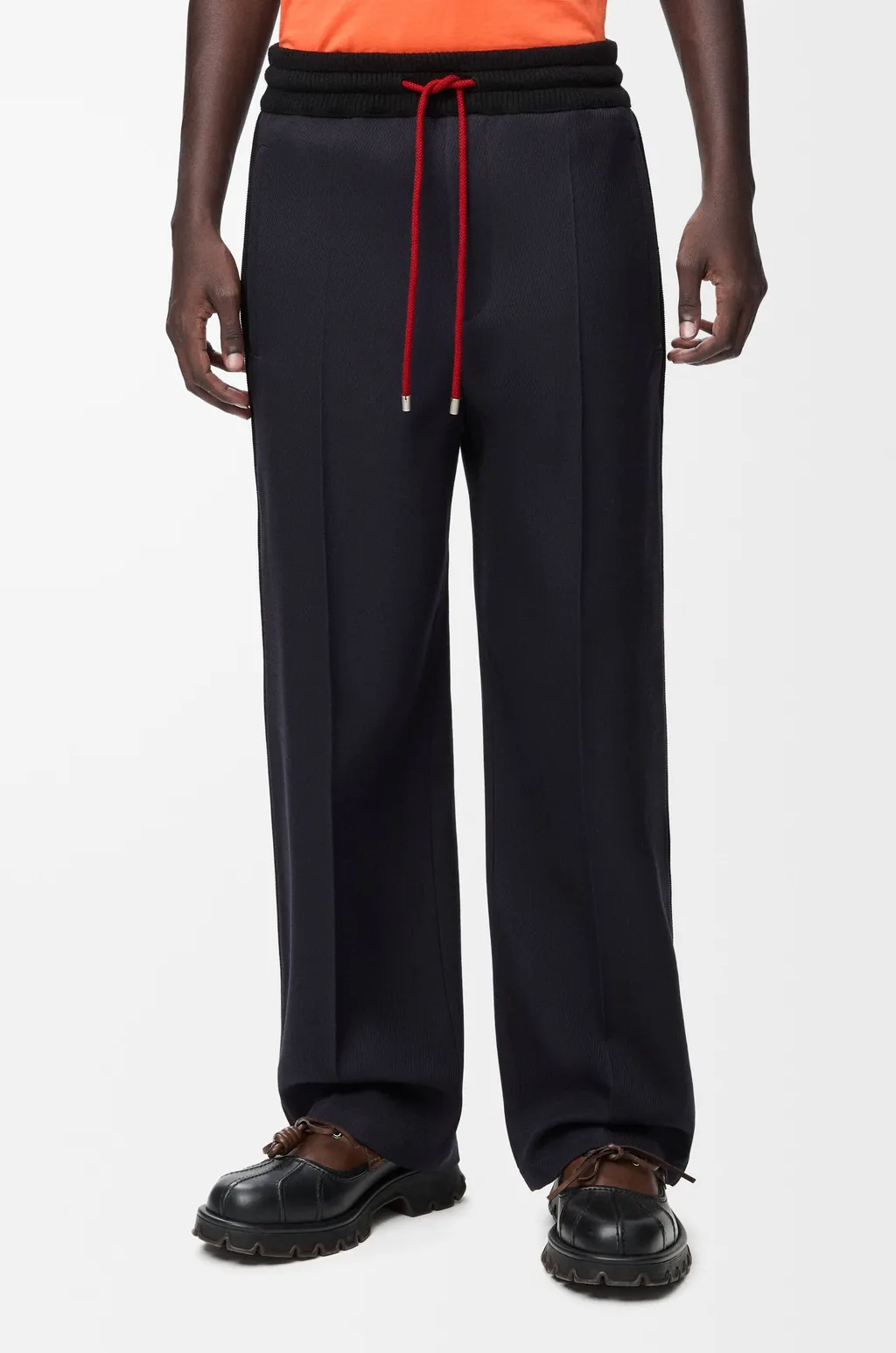 Drawstring Trousers In Wool