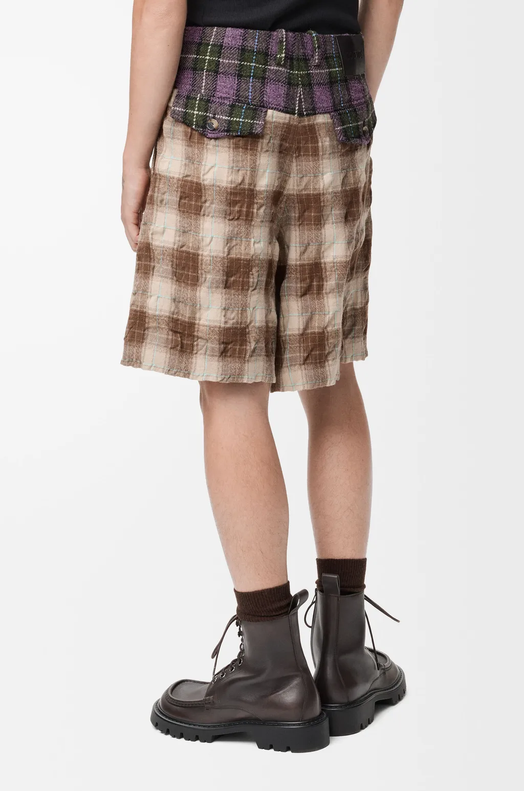 Shorts In Wool And Cotton