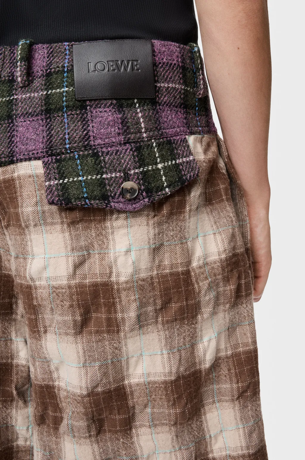 Shorts In Wool And Cotton