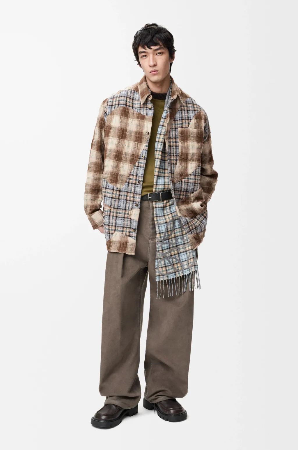 Shirt In Wool And Cotton