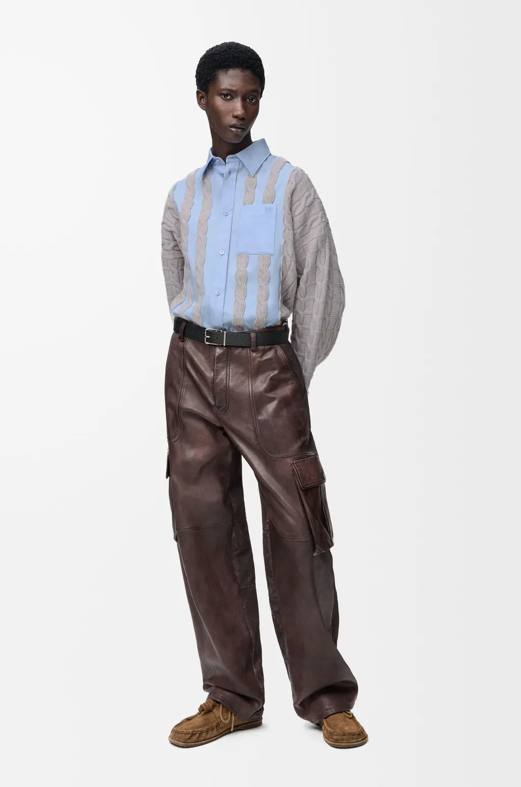 Hybrid Shirt In Cotton And Wool