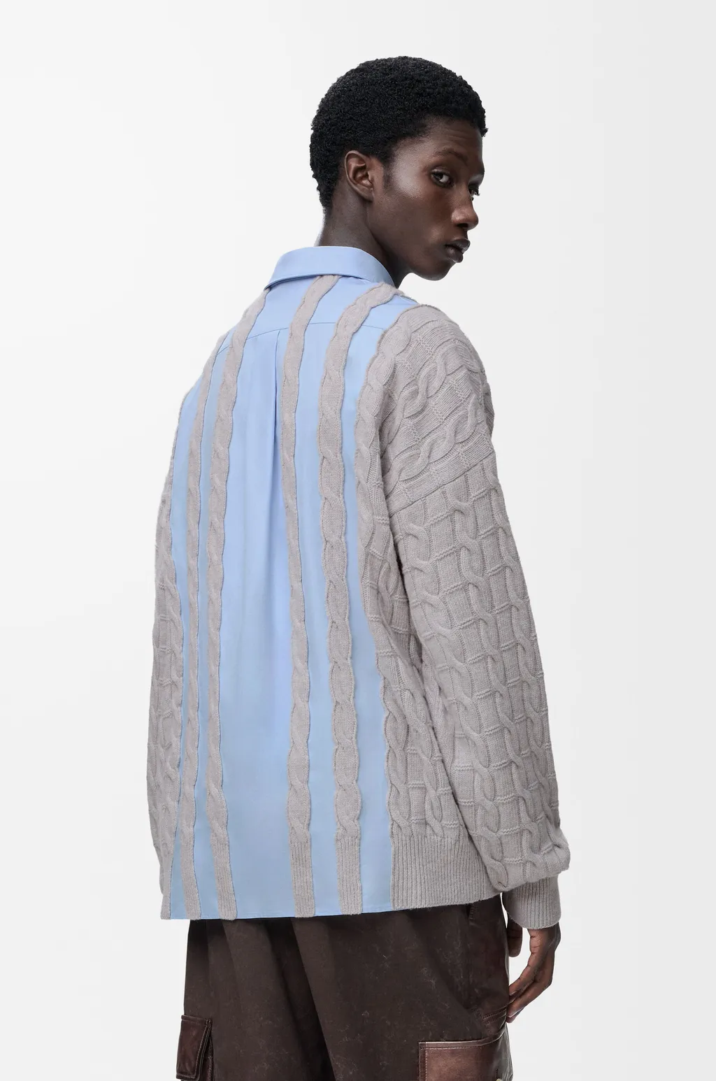 Hybrid Shirt In Cotton And Wool