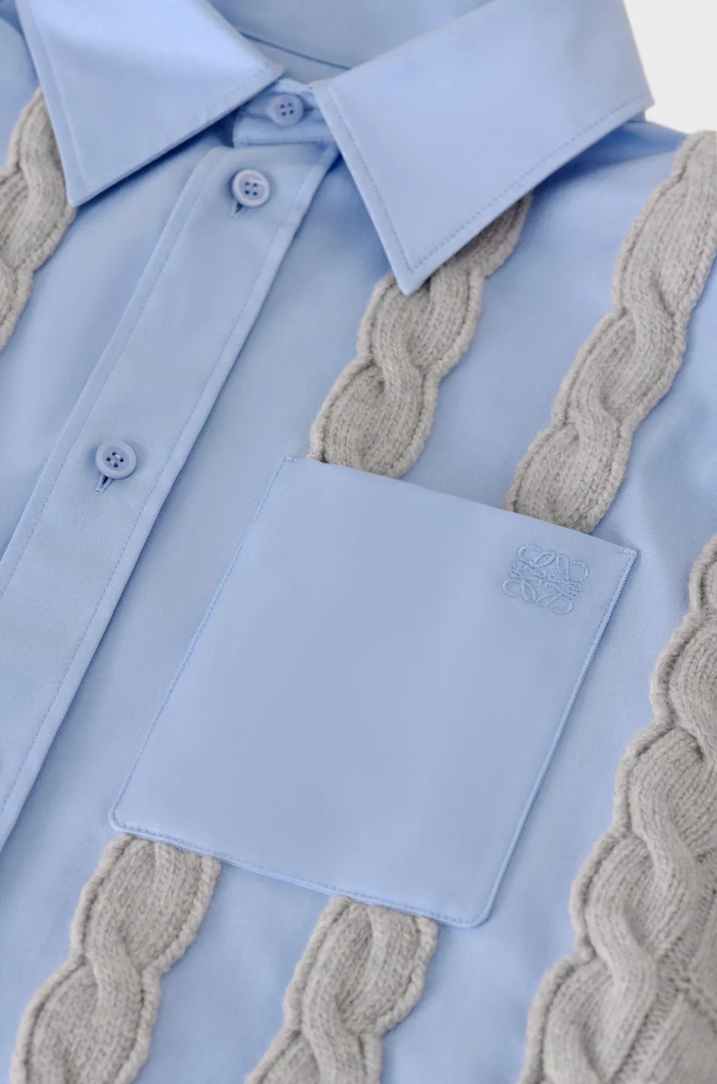 Hybrid Shirt In Cotton And Wool