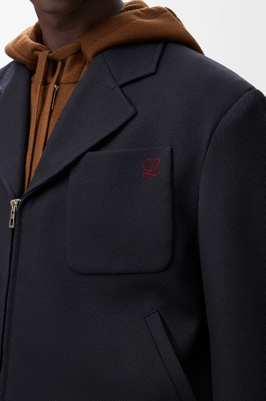 Zip-Up Jacket In Wool