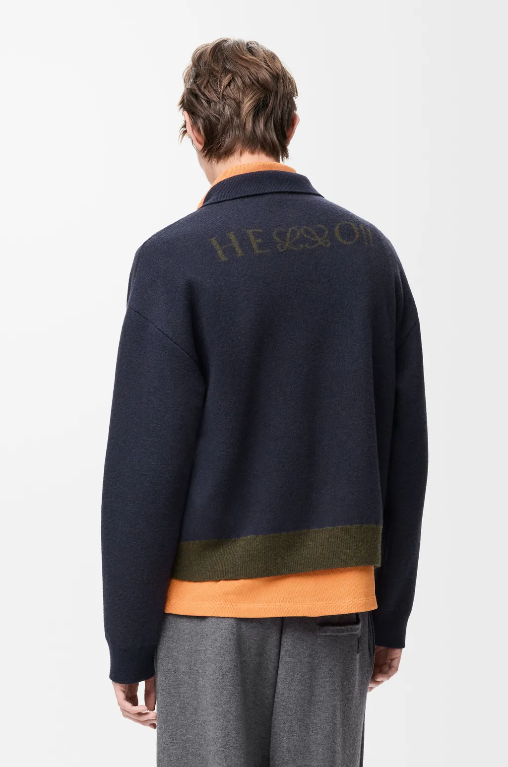 Polo Sweater In Wool