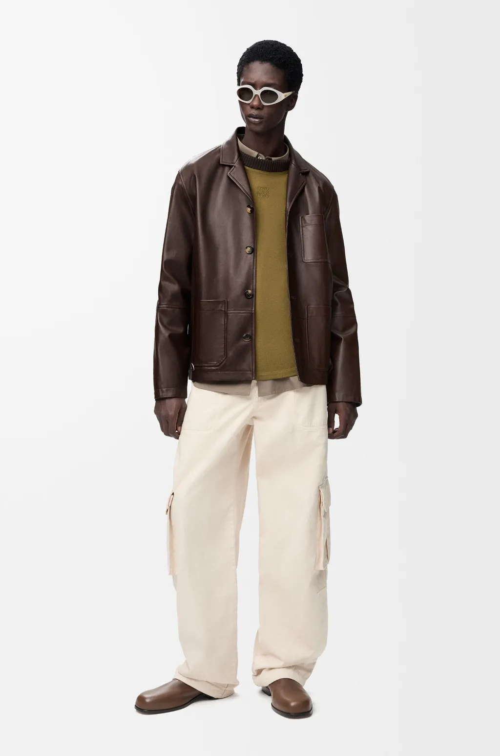 Workwear Jacket In Nappa Lambskin