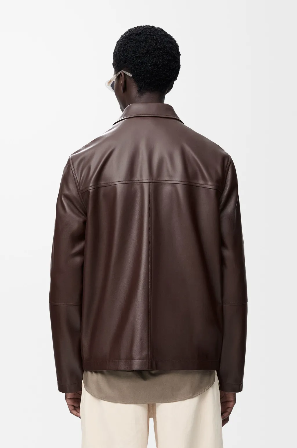 Workwear Jacket In Nappa Lambskin