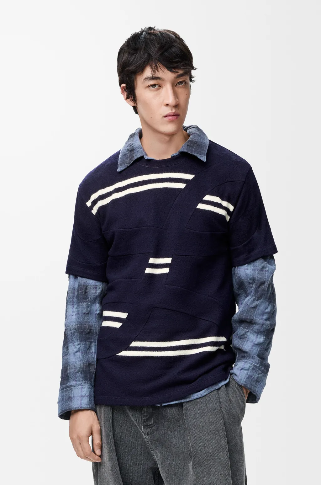 Oversized Fit T-Shirt In Wool