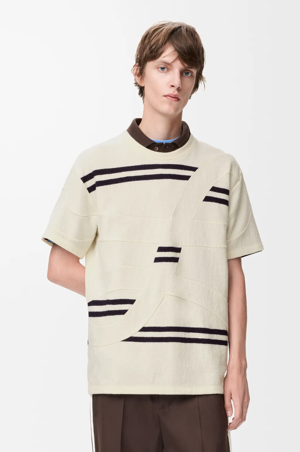 Oversized Fit T-Shirt In Wool