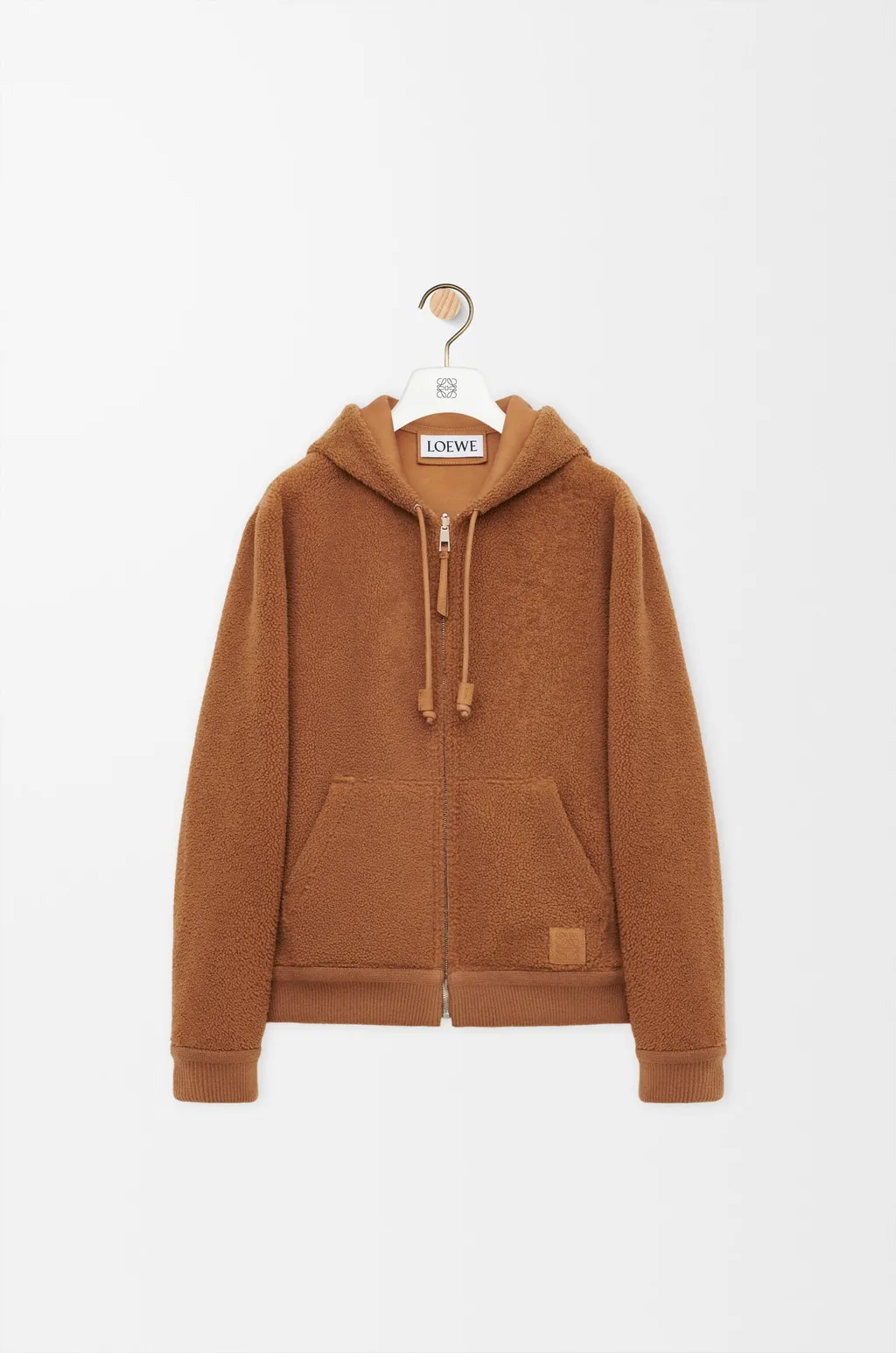 Hooded Jacket In Shearling