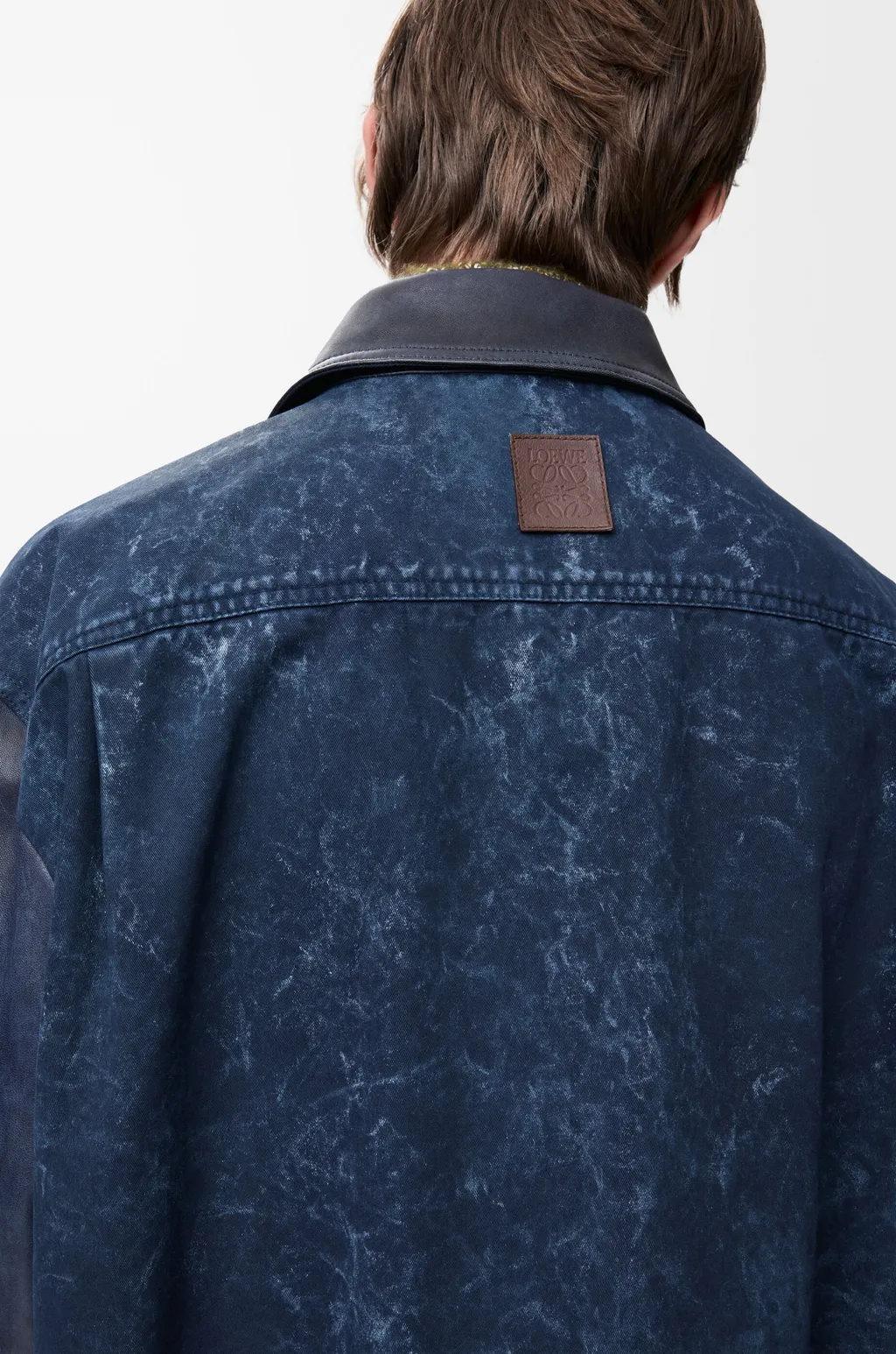Overshirt In Nappa Lambskin And Cotton