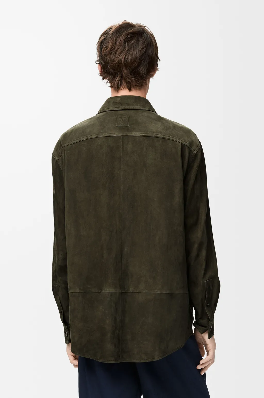 Overshirt In Suede Goatskin