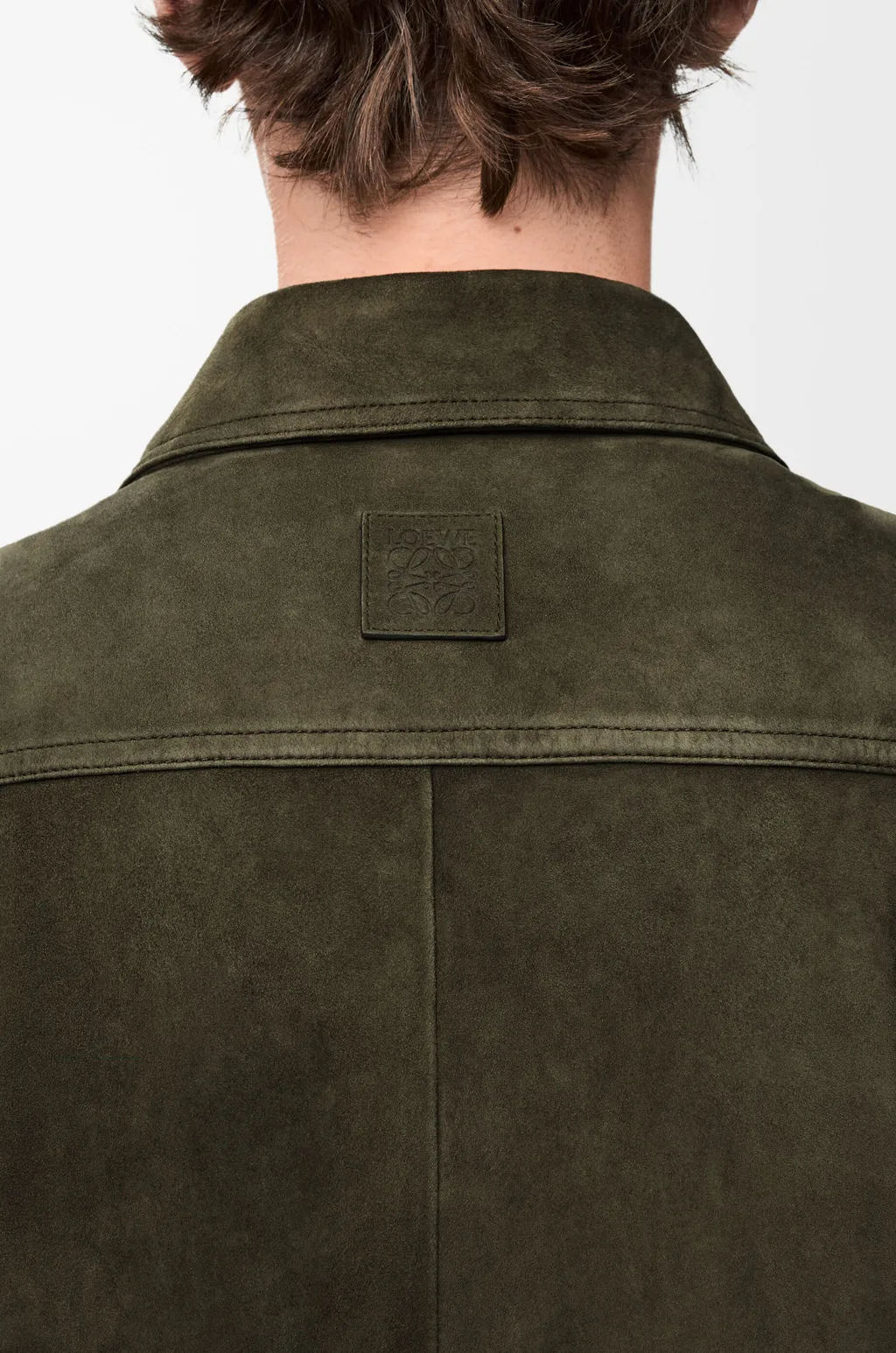 Overshirt In Suede Goatskin